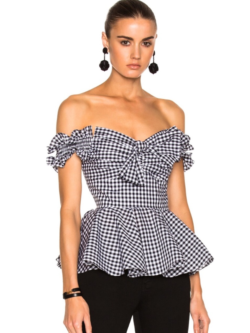 CAROLINE CONSTAS Artemis Bustier Top/ Multicolor/ Sz M